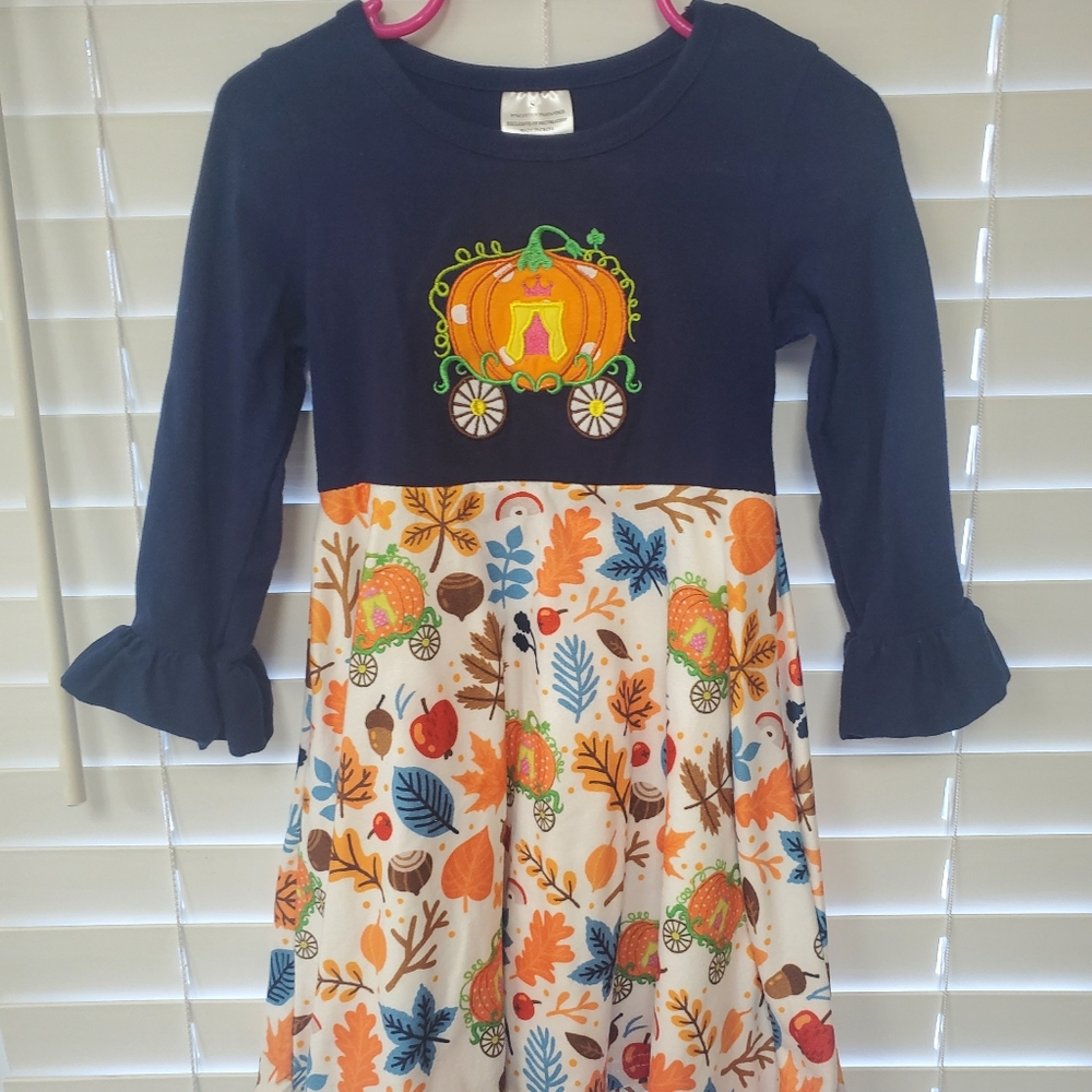 Toddler girl size 2t pumpkin Carriage dress
